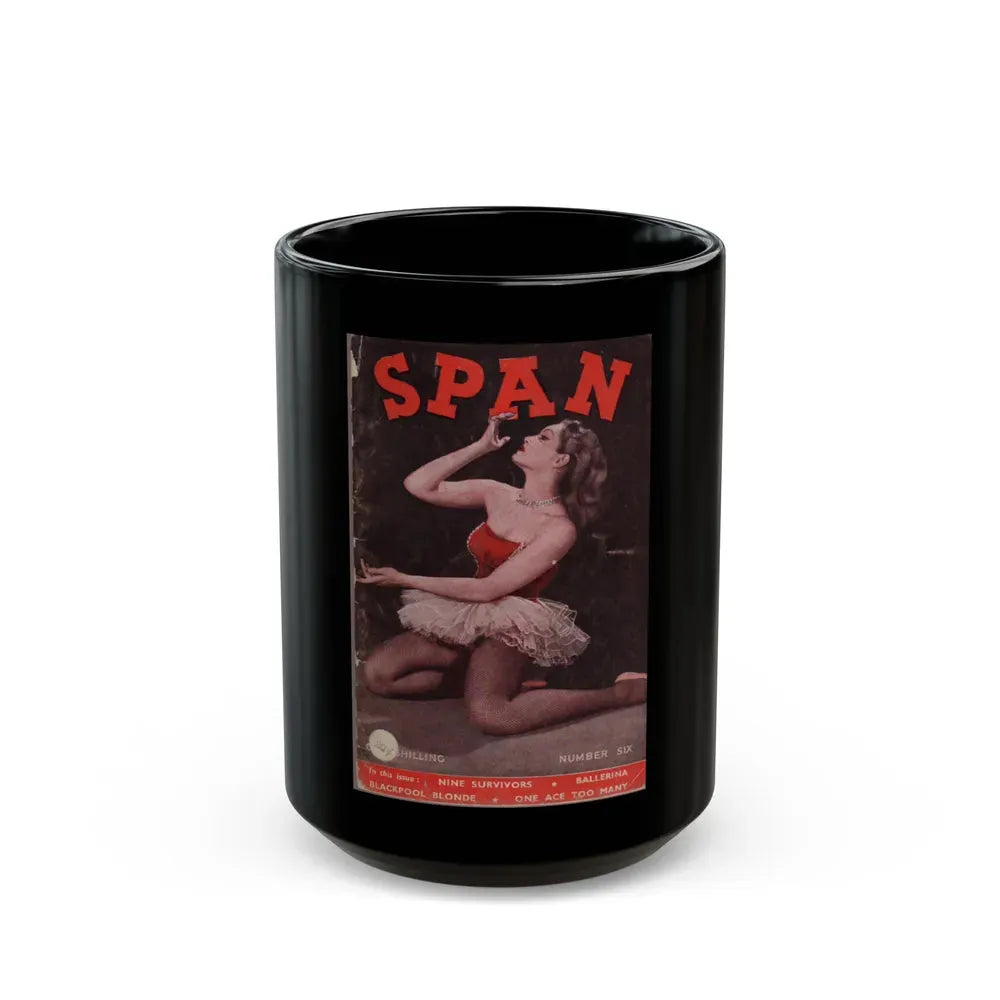 Julie Newmar #143 - Mag. Cover (Vintage Female Icon) Black Coffee Mug 15oz - Go Mug Yourself