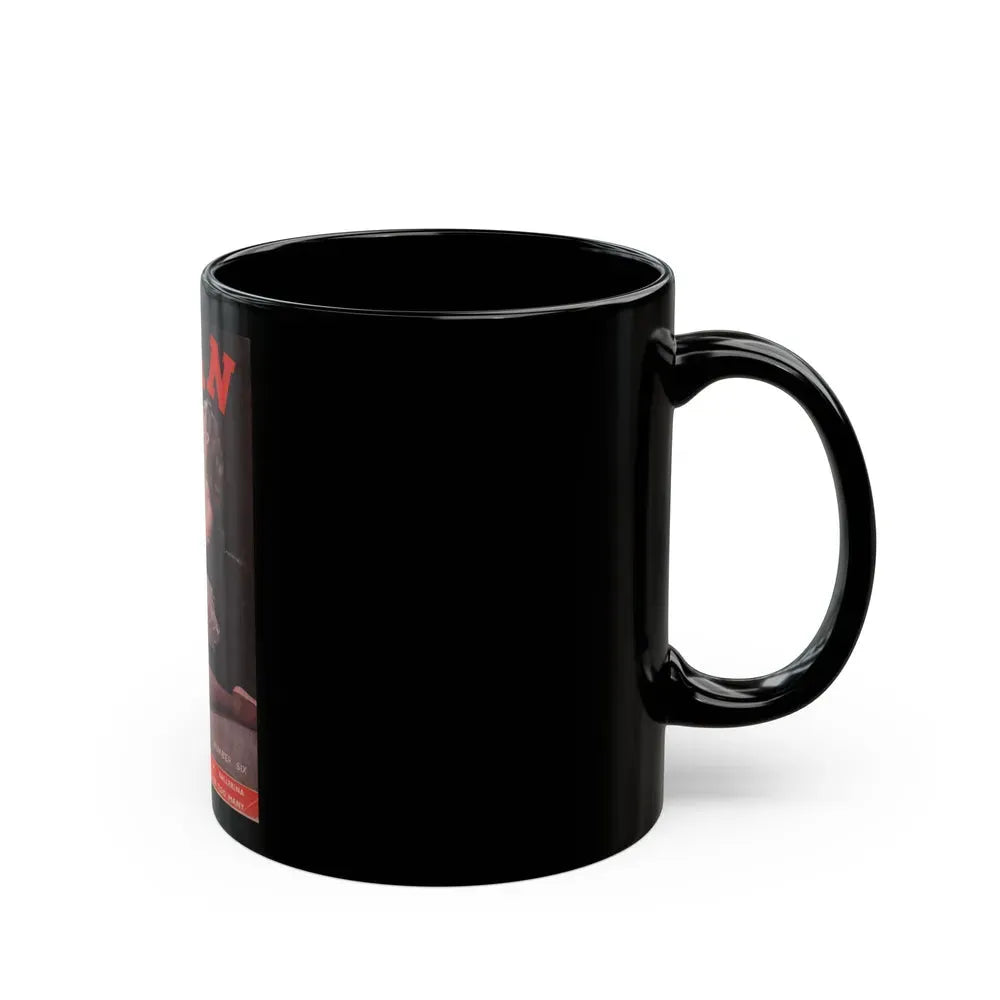 Julie Newmar #143 - Mag. Cover (Vintage Female Icon) Black Coffee Mug - Go Mug Yourself