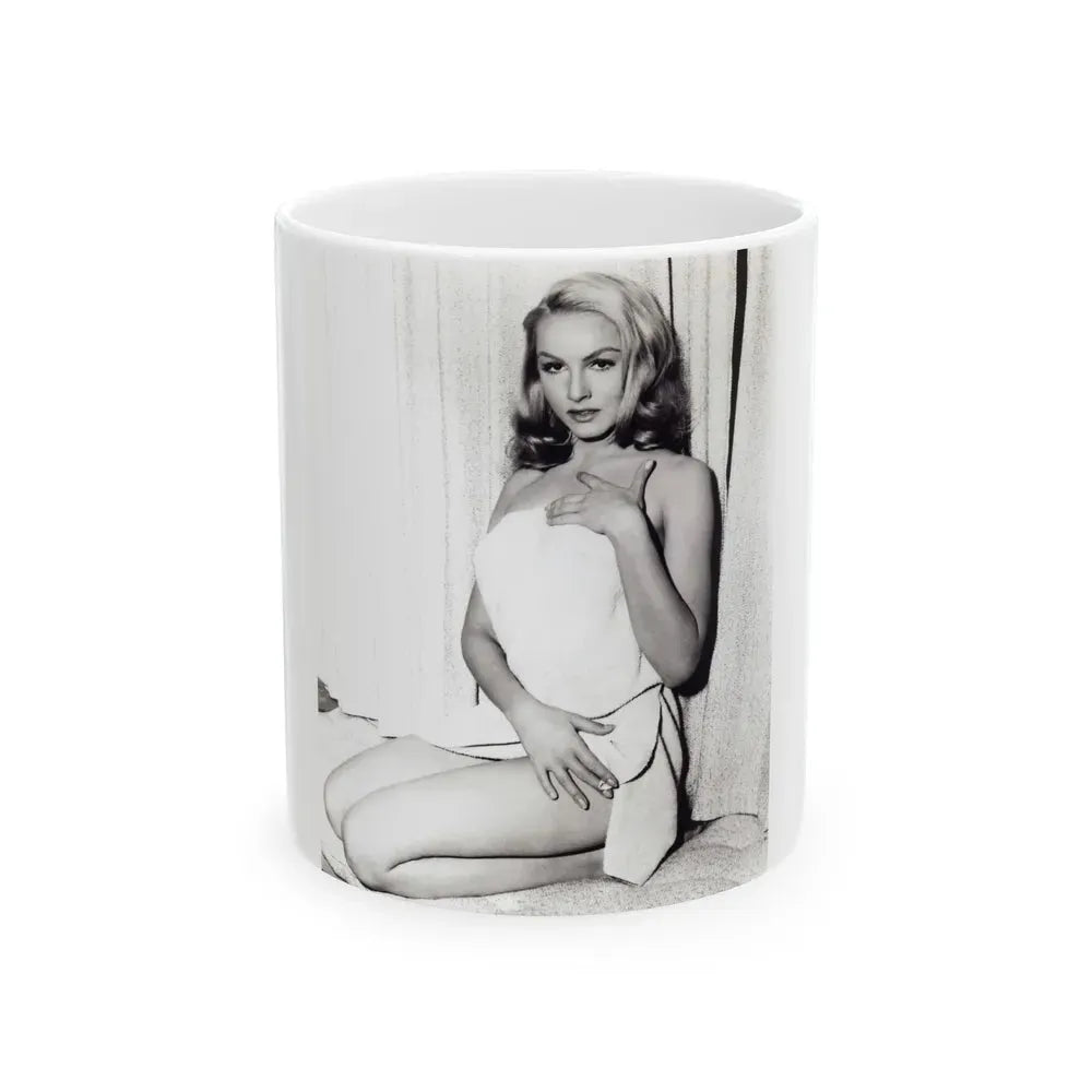 Julie Newmar #157 (Vintage Female Icon) White Coffee Mug 11oz - Go Mug Yourself