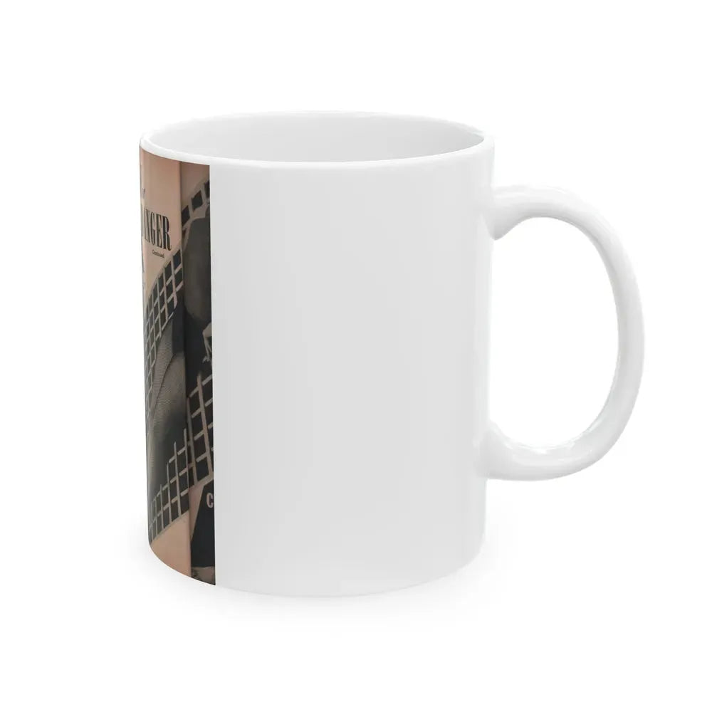 Julie Newmar #167 - Pages 16 Pages 3 of 5 with, Julie+1 Full Page B&W Photo from COVER GIRLS MODELS Mag. Nov. '53 (Vintage Female Icon) White Coffee Mug - Go Mug Yourself