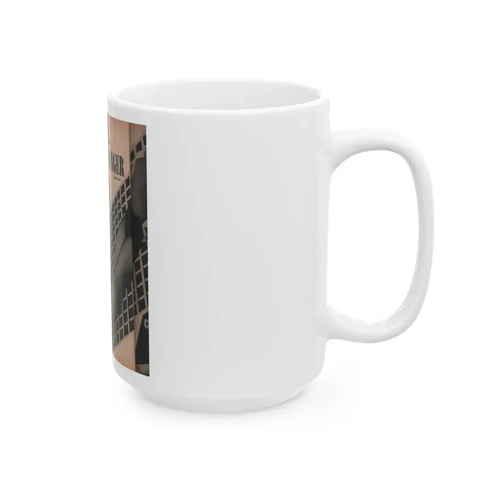 Julie Newmar #167 - Pages 16 Pages 3 of 5 with, Julie+1 Full Page B&W Photo from COVER GIRLS MODELS Mag. Nov. '53 (Vintage Female Icon) White Coffee Mug - Go Mug Yourself