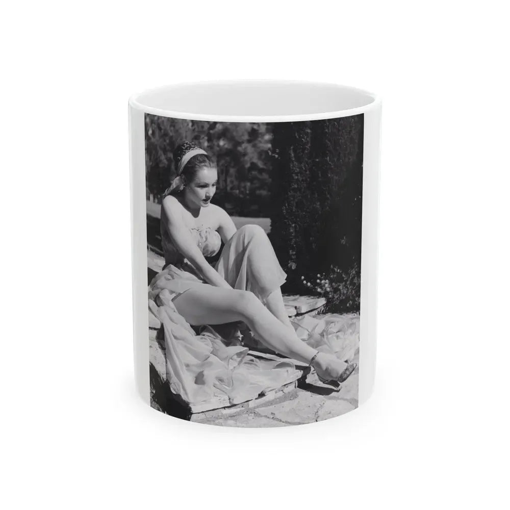 Julie Newmar #195 (Vintage Female Icon) White Coffee Mug 11oz - Go Mug Yourself