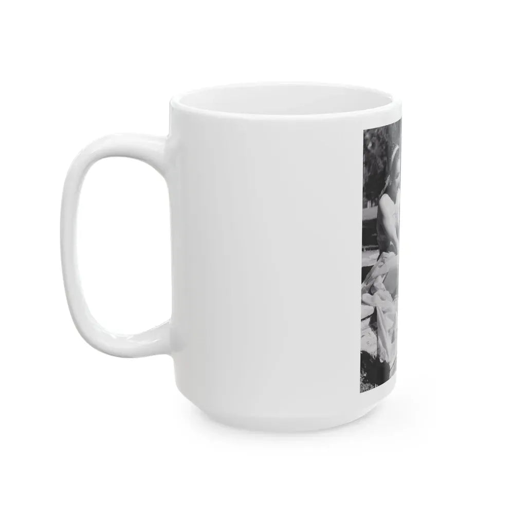 Julie Newmar #195 (Vintage Female Icon) White Coffee Mug - Go Mug Yourself