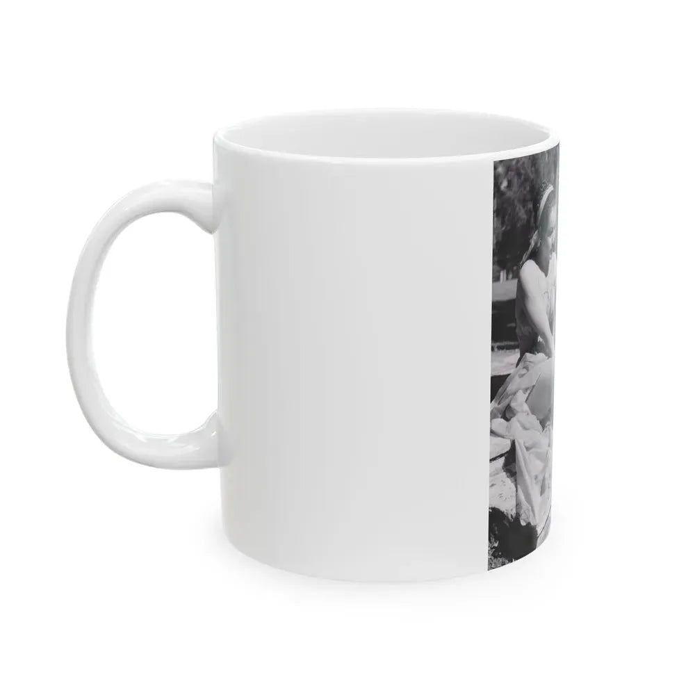 Julie Newmar #195 (Vintage Female Icon) White Coffee Mug - Go Mug Yourself