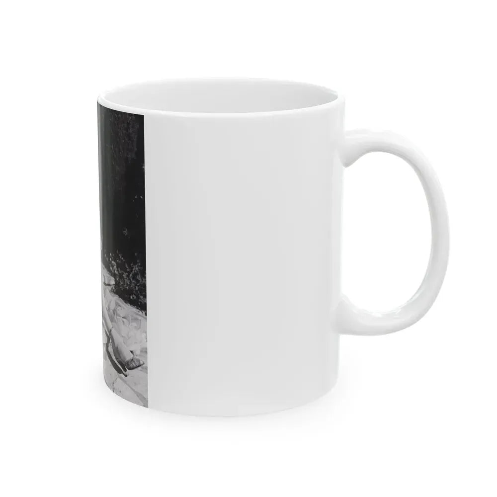 Julie Newmar #195 (Vintage Female Icon) White Coffee Mug - Go Mug Yourself