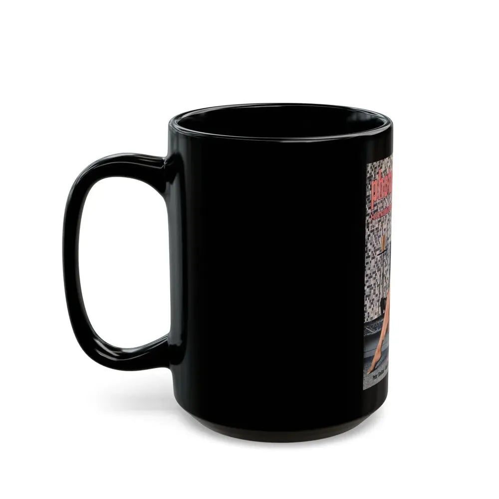 Julie Newmar #208 - Mag. Cover (Vintage Female Icon) Black Coffee Mug - Go Mug Yourself