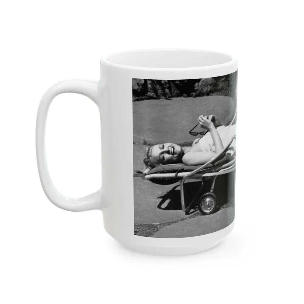 Julie Newmar #239 (Vintage Female Icon) White Coffee Mug - Go Mug Yourself