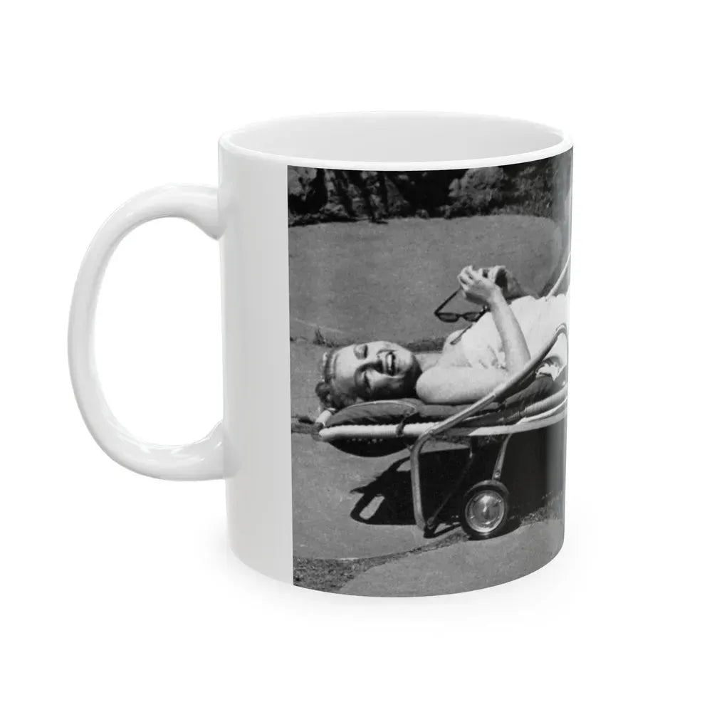 Julie Newmar #239 (Vintage Female Icon) White Coffee Mug - Go Mug Yourself
