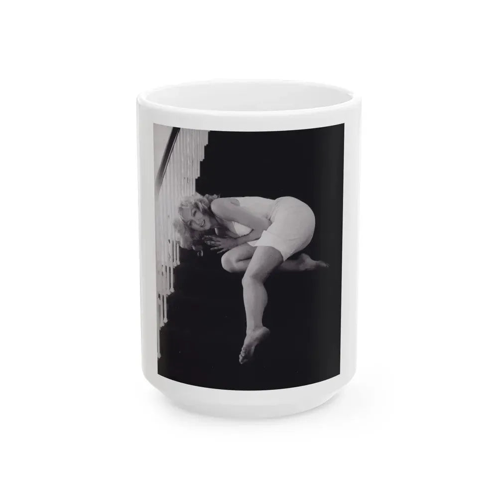 Julie Newmar #267 (Vintage Female Icon) White Coffee Mug 15oz - Go Mug Yourself