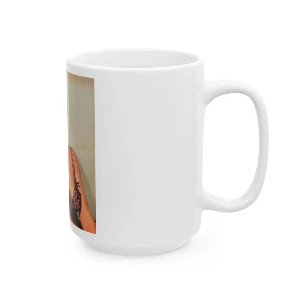 Julie Newmar #275 (Vintage Female Icon) White Coffee Mug - Go Mug Yourself