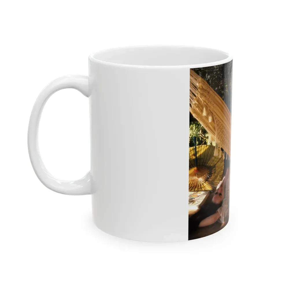 Julie Newmar #283 - Topless (Vintage Female Icon) White Coffee Mug - Go Mug Yourself