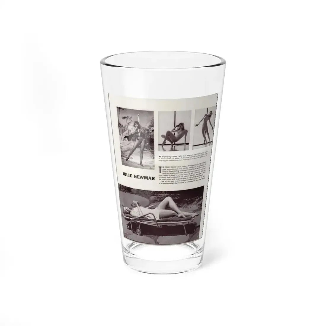 Julie Newmar #295 (Vintage Female Icon) Pint Glass 16oz 16oz - Go Mug Yourself