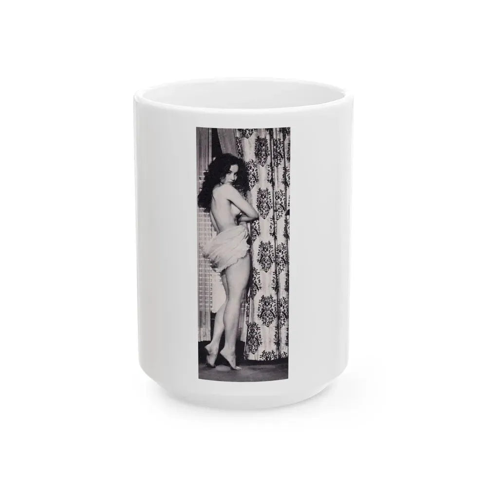 Julie Newmar #332 (Vintage Female Icon) White Coffee Mug 15oz - Go Mug Yourself