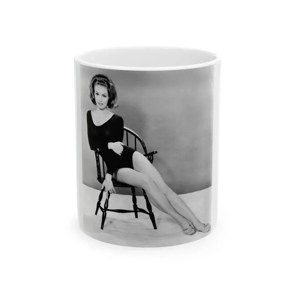 Julie Newmar #35 (Vintage Female Icon) White Coffee Mug 11oz - Go Mug Yourself