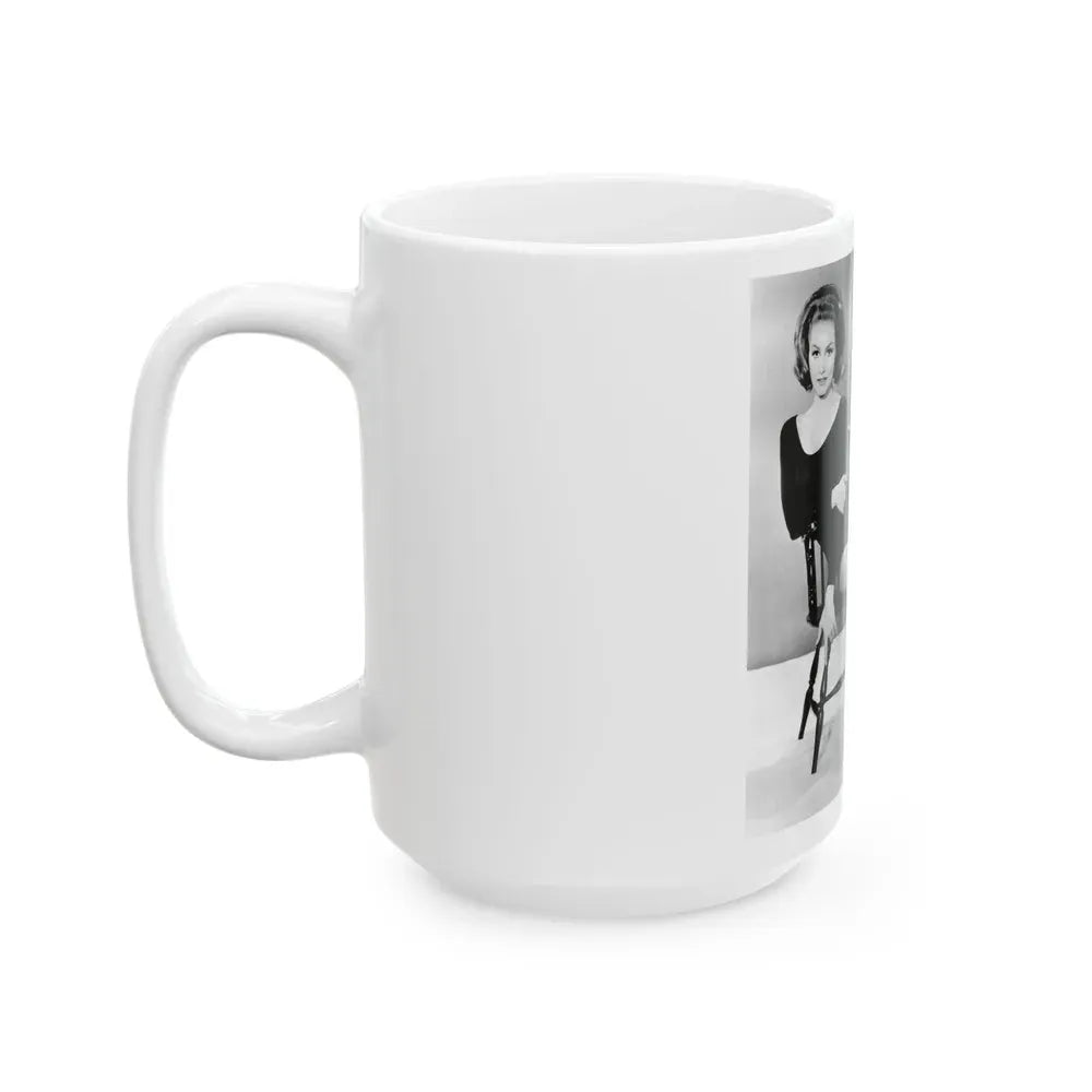 Julie Newmar #35 (Vintage Female Icon) White Coffee Mug - Go Mug Yourself