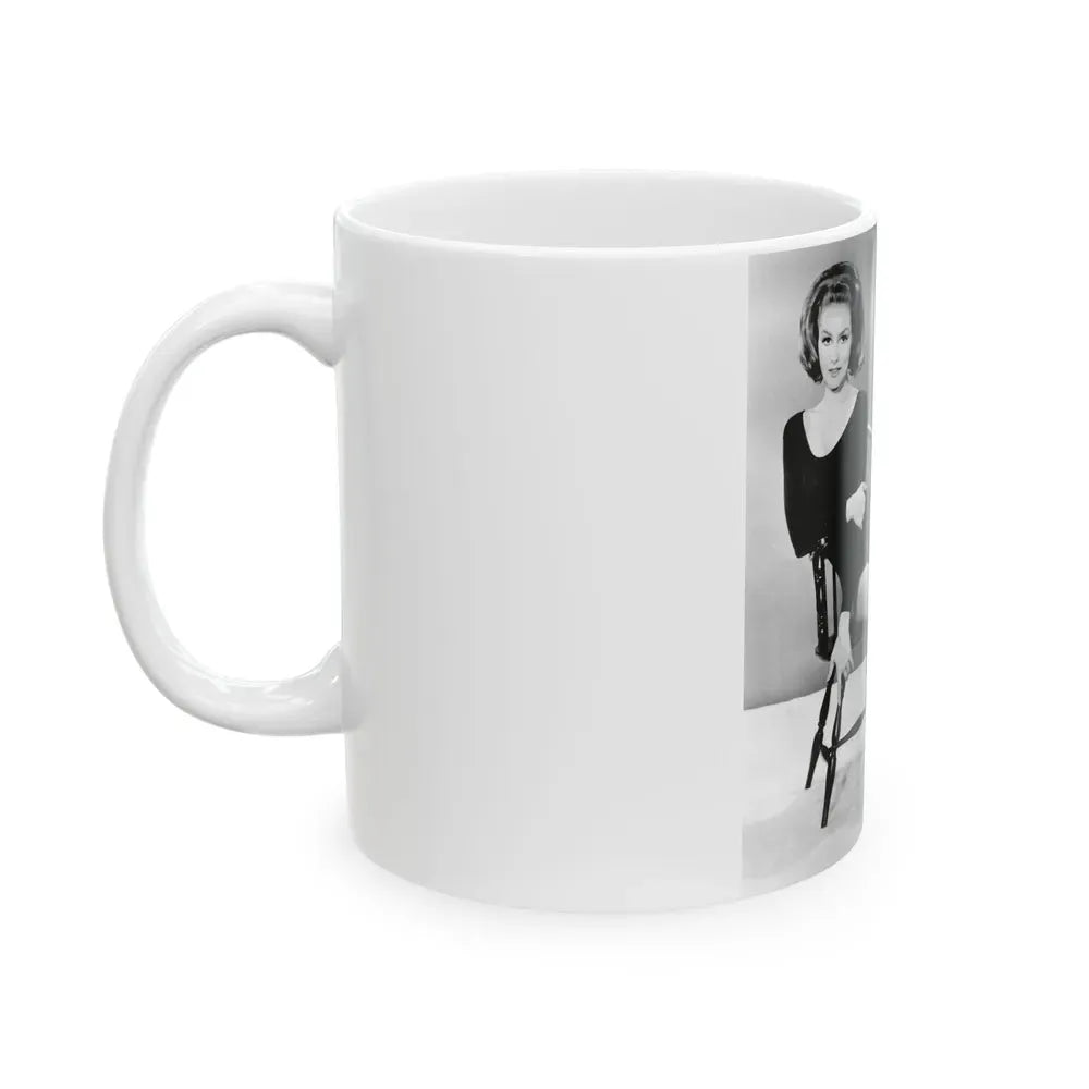 Julie Newmar #35 (Vintage Female Icon) White Coffee Mug - Go Mug Yourself