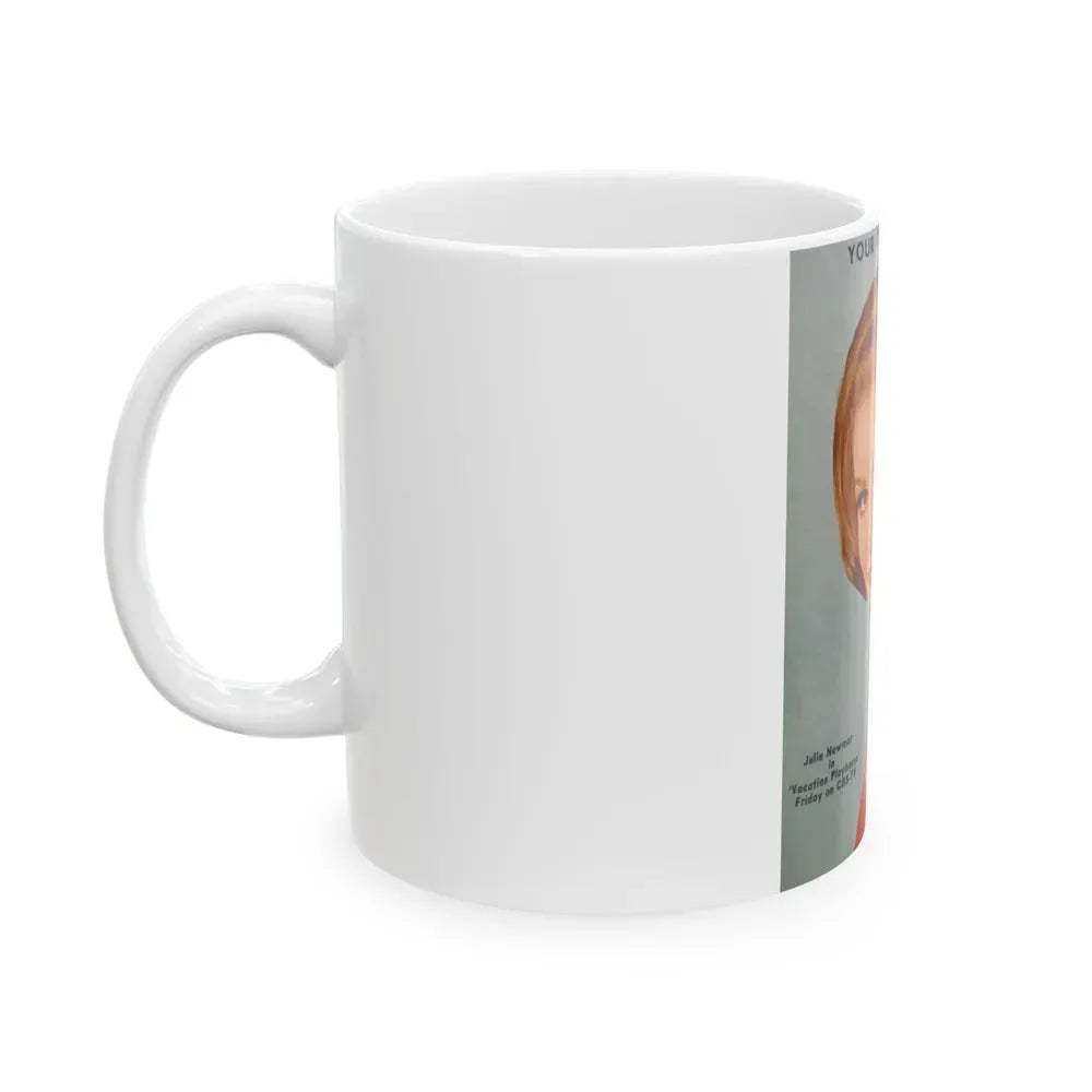 Julie Newmar #369 - T.V. Guide Photo '65 (Vintage Female Icon) White Coffee Mug - Go Mug Yourself