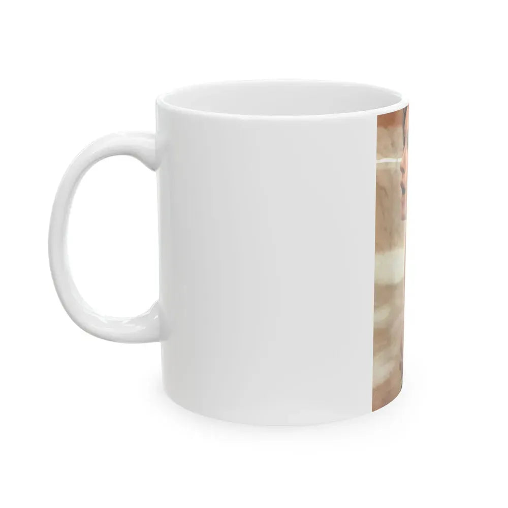 Julie Newmar #372 - Topless (Vintage Female Icon) White Coffee Mug - Go Mug Yourself