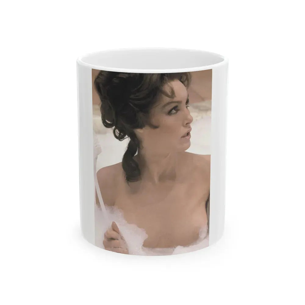 Julie Newmar #373 - Topless (Vintage Female Icon) White Coffee Mug 11oz - Go Mug Yourself