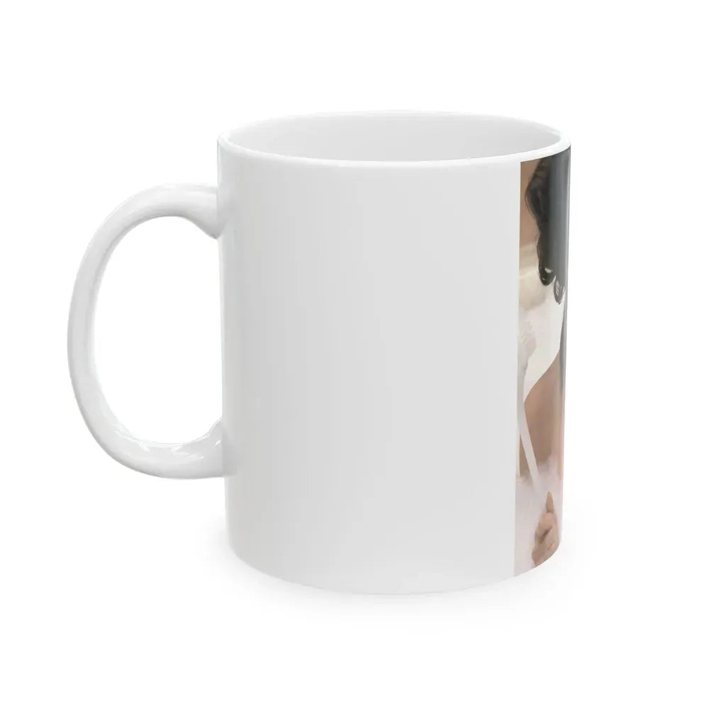 Julie Newmar #373 - Topless (Vintage Female Icon) White Coffee Mug - Go Mug Yourself