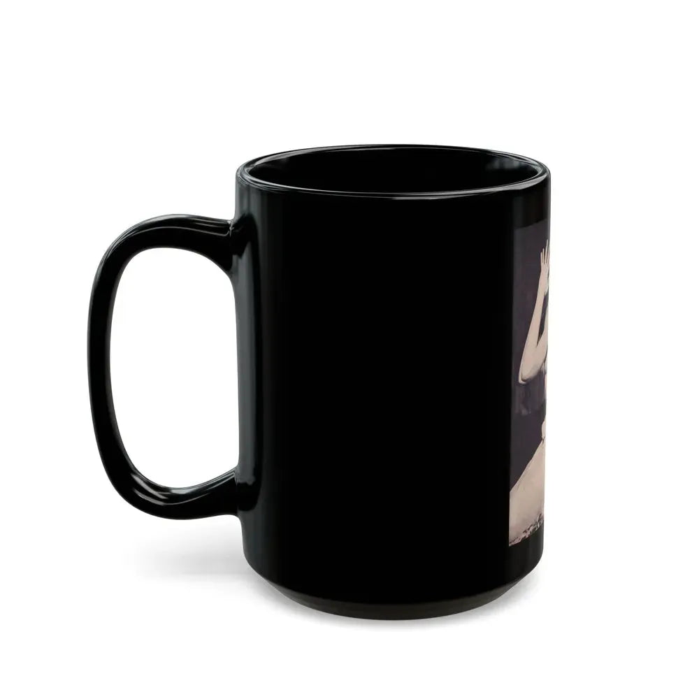 Julie Newmar #376 (Vintage Female Icon) Black Coffee Mug - Go Mug Yourself