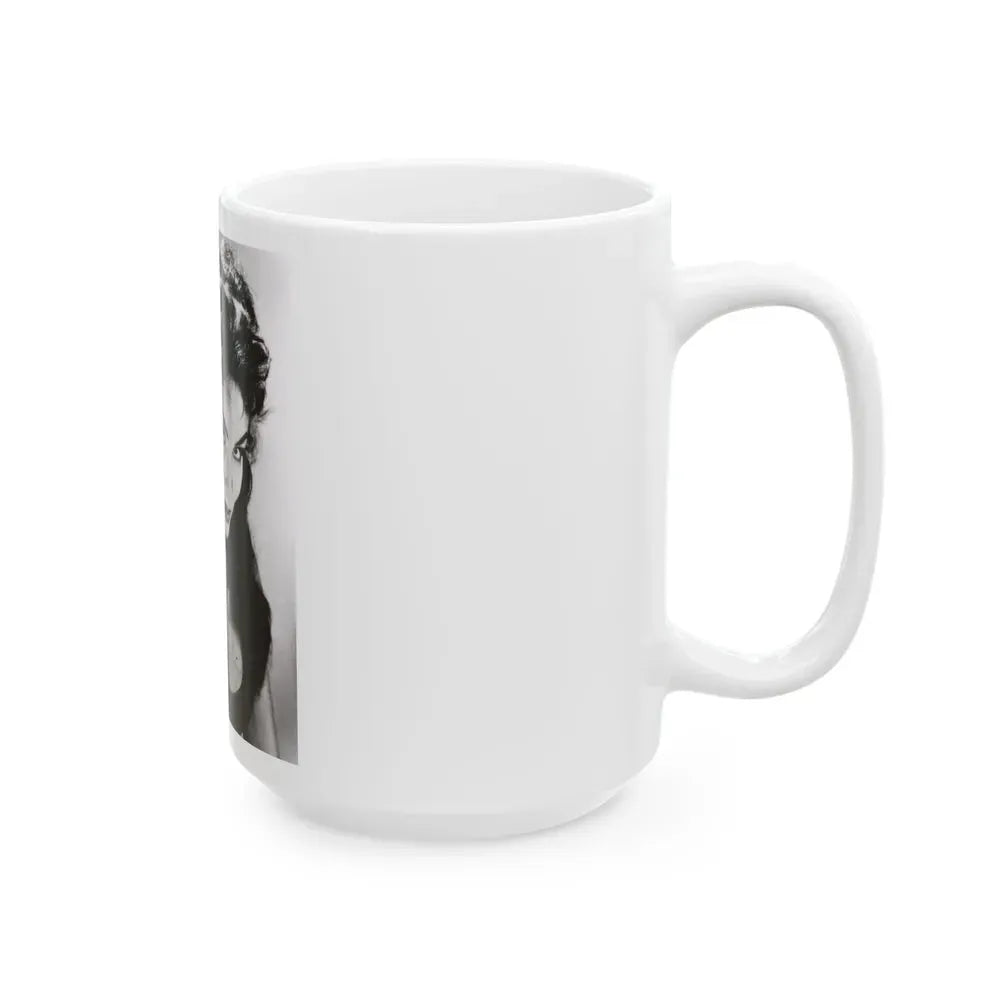 Julie Newmar #39 (Vintage Female Icon) White Coffee Mug - Go Mug Yourself