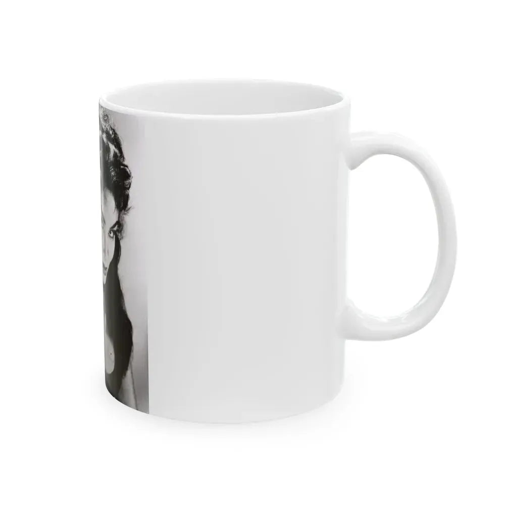Julie Newmar #39 (Vintage Female Icon) White Coffee Mug - Go Mug Yourself