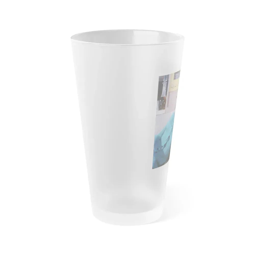 Julie Newmar #396 (Vintage Female Icon) Frosted Pint Glass 16oz - Go Mug Yourself