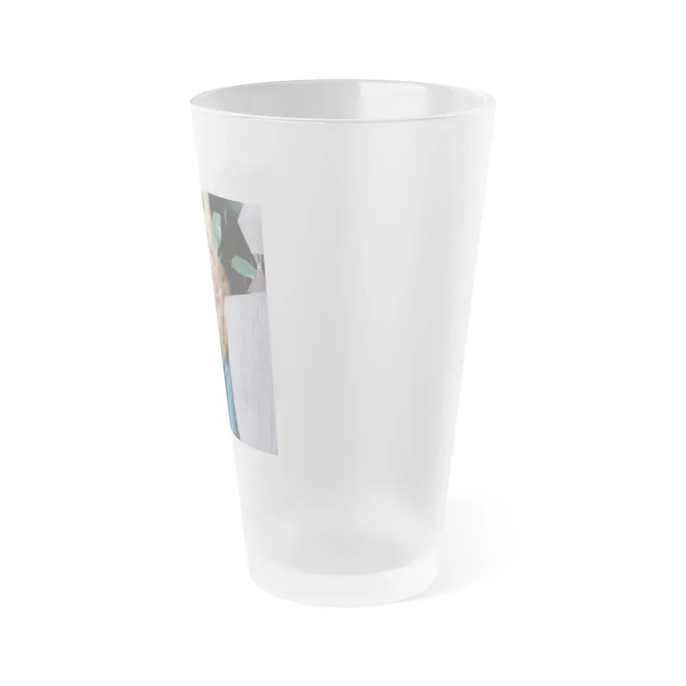 Julie Newmar #396 (Vintage Female Icon) Frosted Pint Glass 16oz - Go Mug Yourself