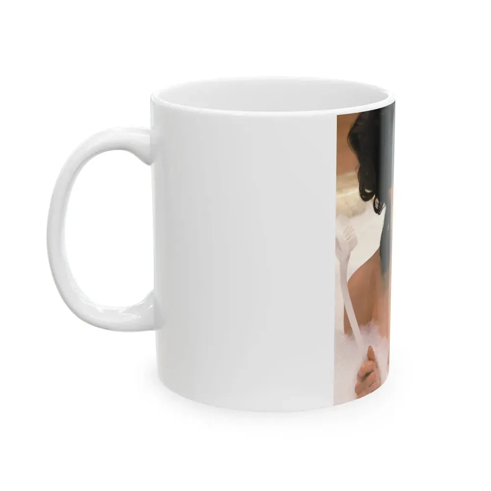 Julie Newmar #468 - Topless (Vintage Female Icon) White Coffee Mug - Go Mug Yourself