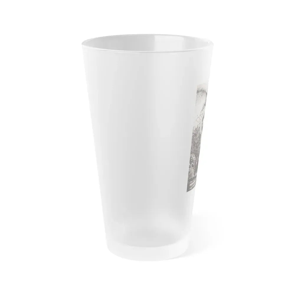 Julie Newmar #586 (Vintage Female Icon) Frosted Pint Glass 16oz - Go Mug Yourself