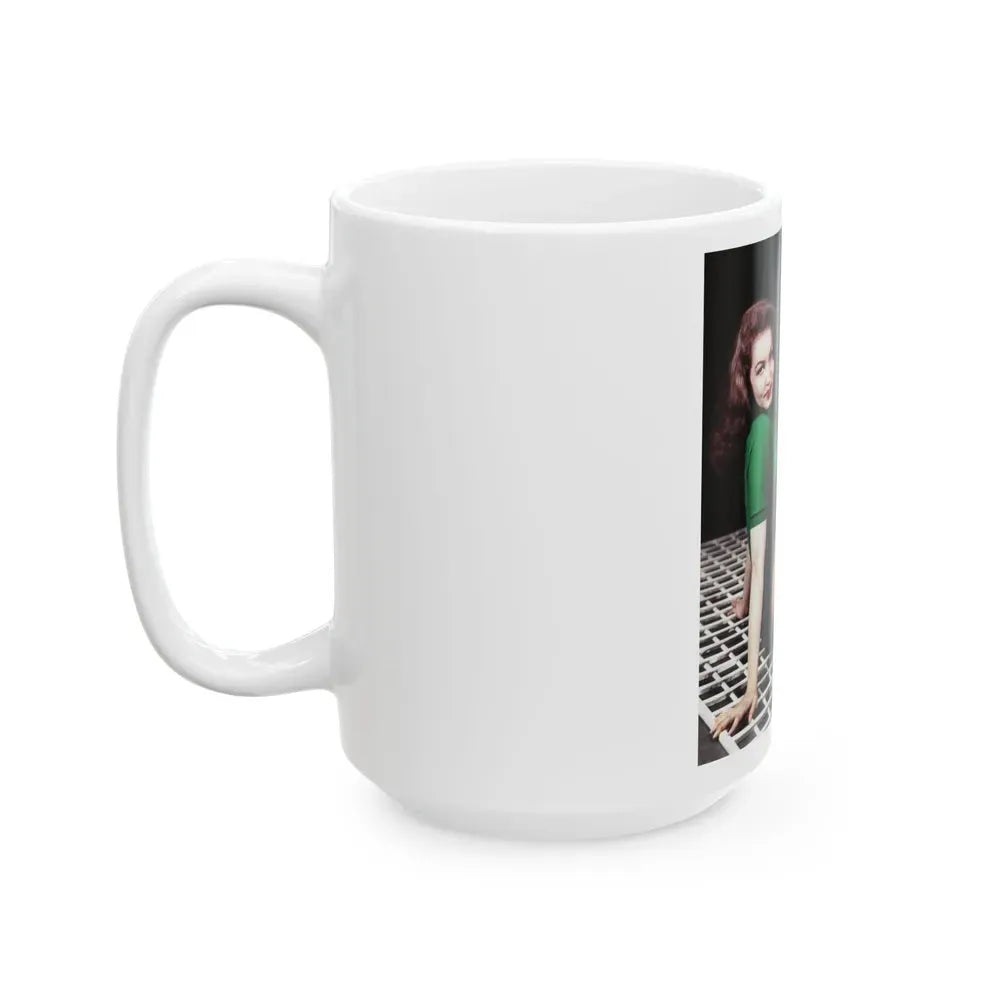Julie Newmar #81 (Vintage Female Icon) White Coffee Mug - Go Mug Yourself