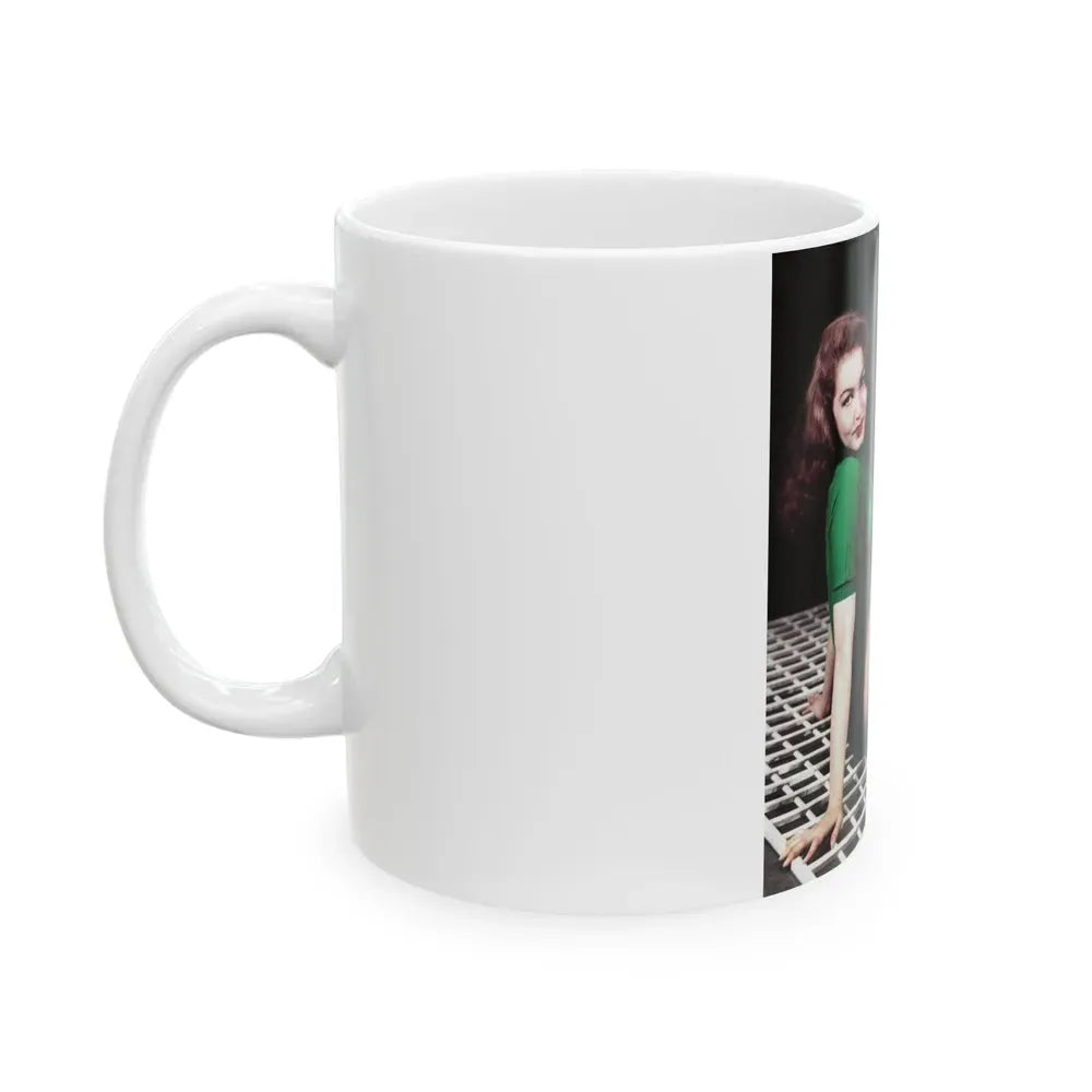 Julie Newmar #81 (Vintage Female Icon) White Coffee Mug - Go Mug Yourself