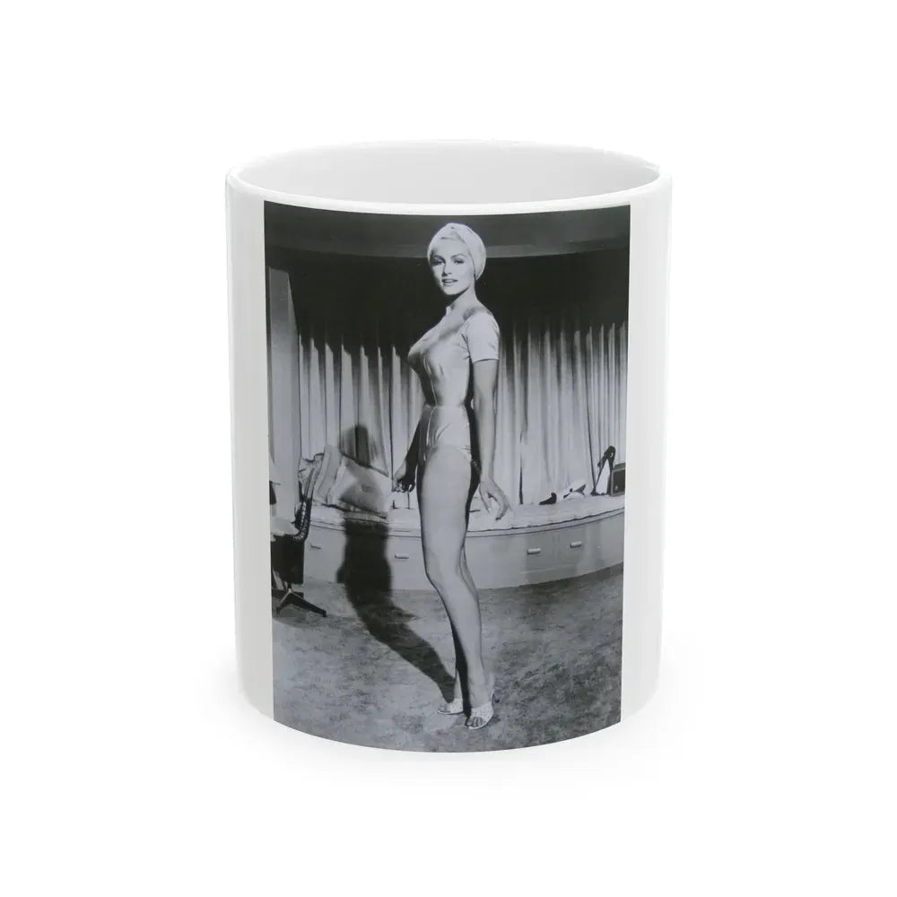 Julie Newmar #91 (Vintage Female Icon) White Coffee Mug 11oz - Go Mug Yourself