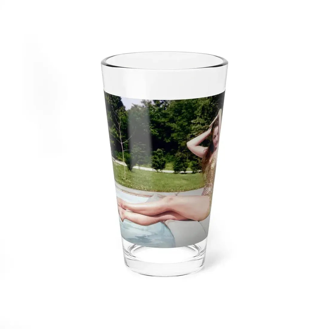 Julie Newmar ## (Vintage Female Icon) Pint Glass 16oz 16oz - Go Mug Yourself
