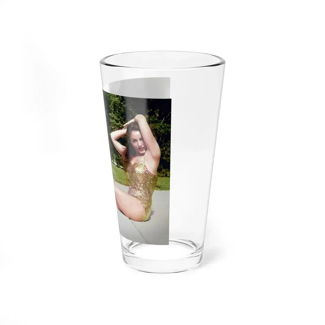 Julie Newmar ## (Vintage Female Icon) Pint Glass 16oz - Go Mug Yourself