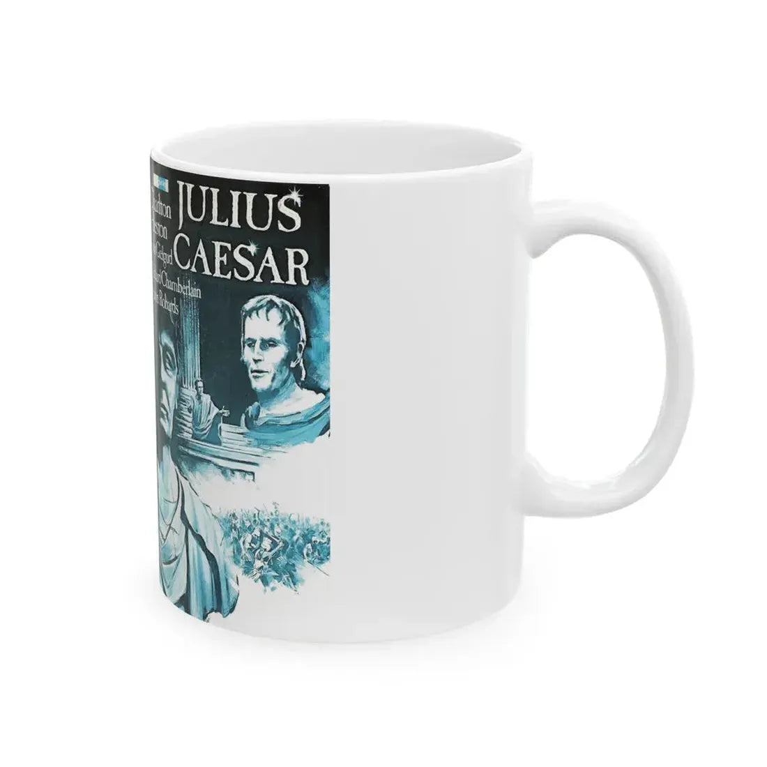 JULIUS CAESAR (VHS COVER) - White Coffee Mug - Go Mug Yourself