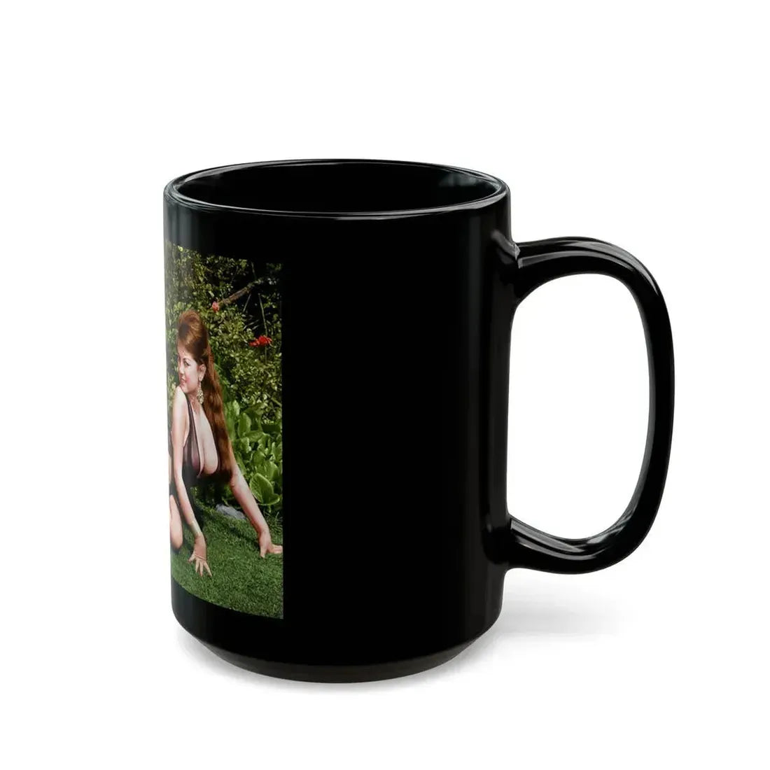 June Palmer #103 -See through black gown (Vintage Female Icon) Black Coffee Mug - Go Mug Yourself