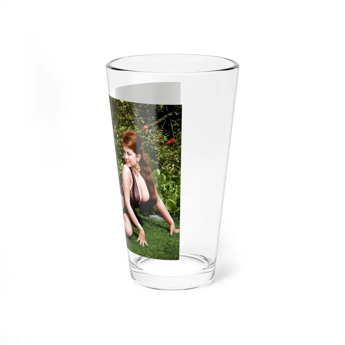 June Palmer #103 -See through black gown (Vintage Female Icon) Pint Glass 16oz - Go Mug Yourself