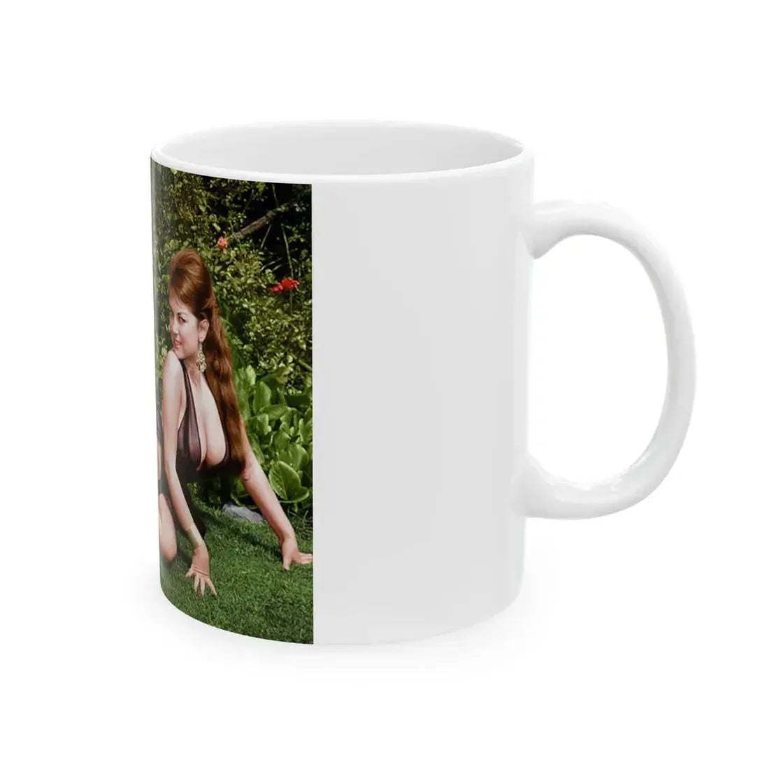 June Palmer #103 -See through black gown (Vintage Female Icon) White Coffee Mug - Go Mug Yourself