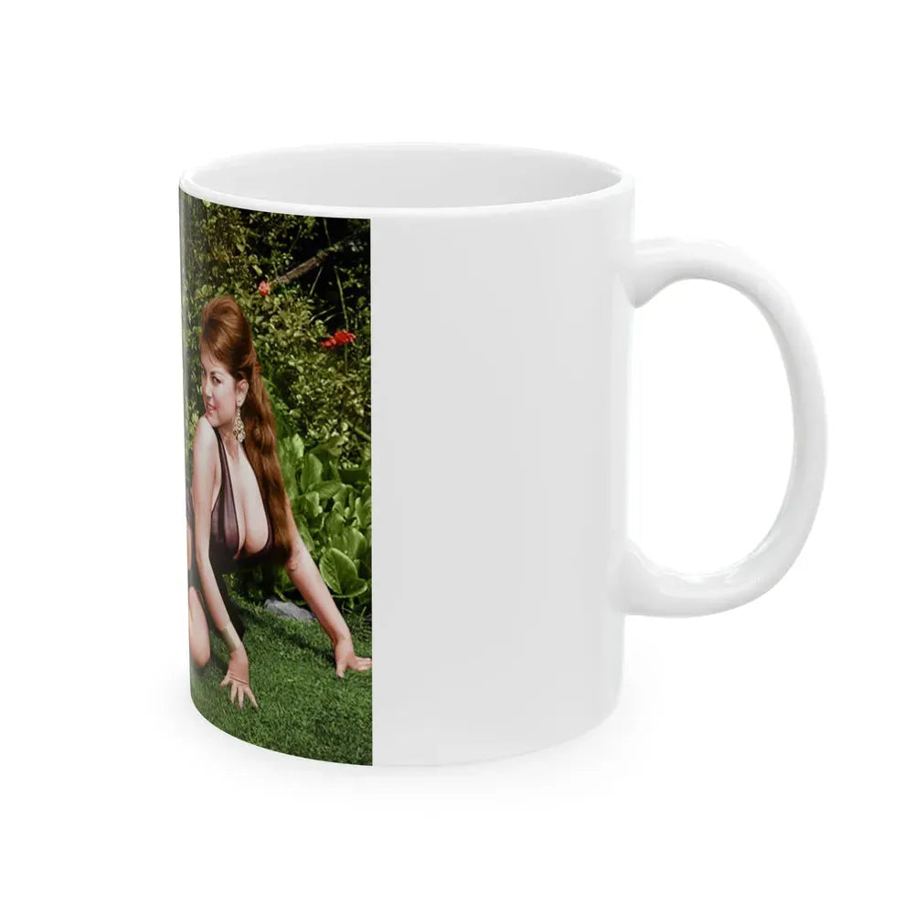 June Palmer #103 -See through black gown (Vintage Female Icon) White Coffee Mug - Go Mug Yourself