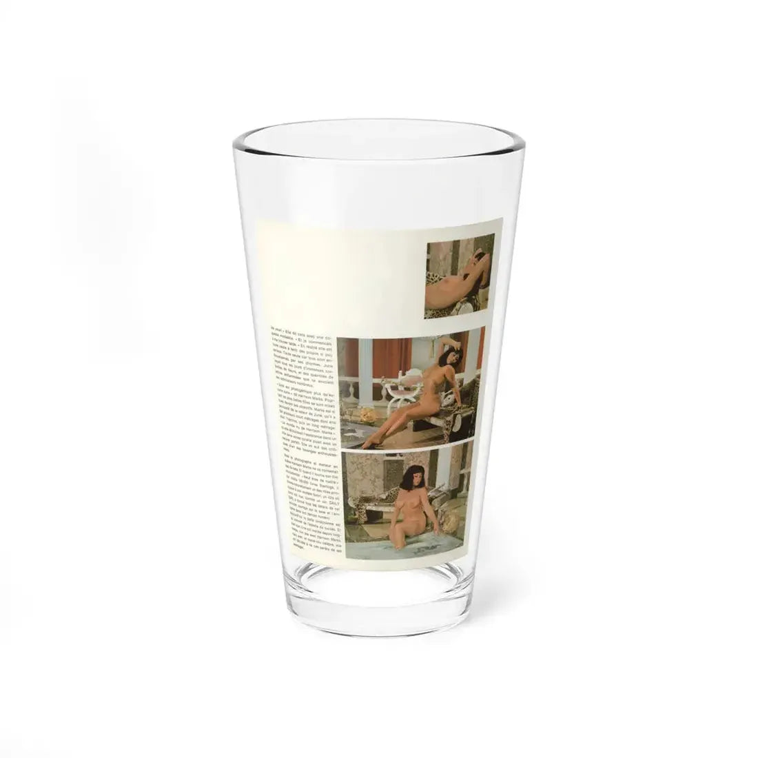 June Palmer #134 - Foreign Magazine Spread (Vintage Female Icon) Pint Glass 16oz 16oz - Go Mug Yourself