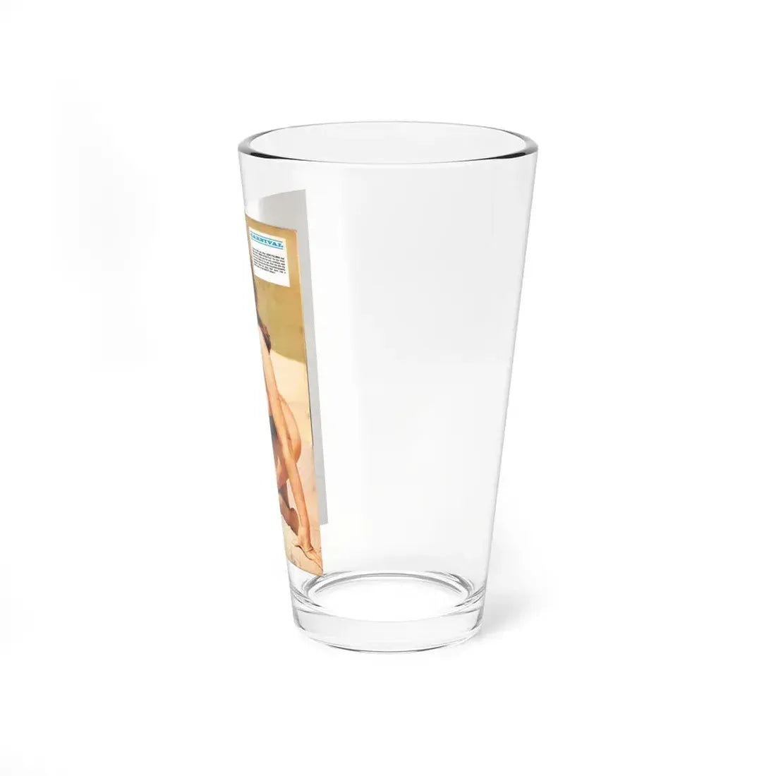 June Palmer #136 - Topless (Vintage Female Icon) Pint Glass 16oz - Go Mug Yourself