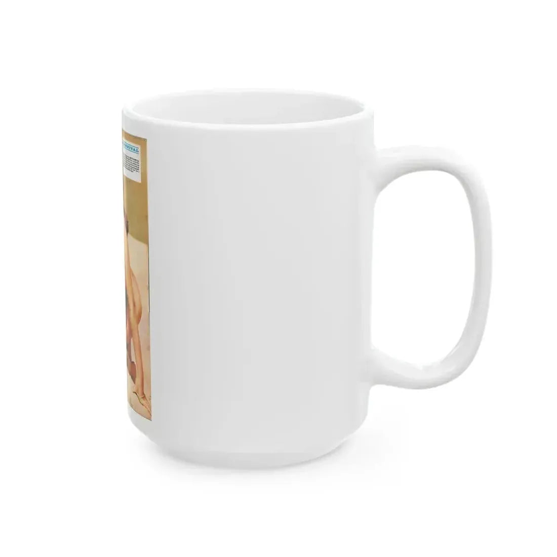 June Palmer #136 - Topless (Vintage Female Icon) White Coffee Mug - Go Mug Yourself
