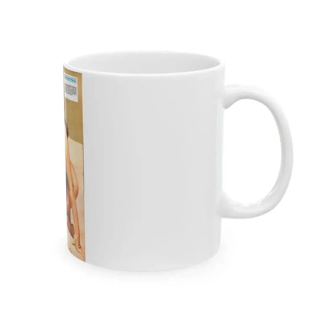 June Palmer #136 - Topless (Vintage Female Icon) White Coffee Mug - Go Mug Yourself