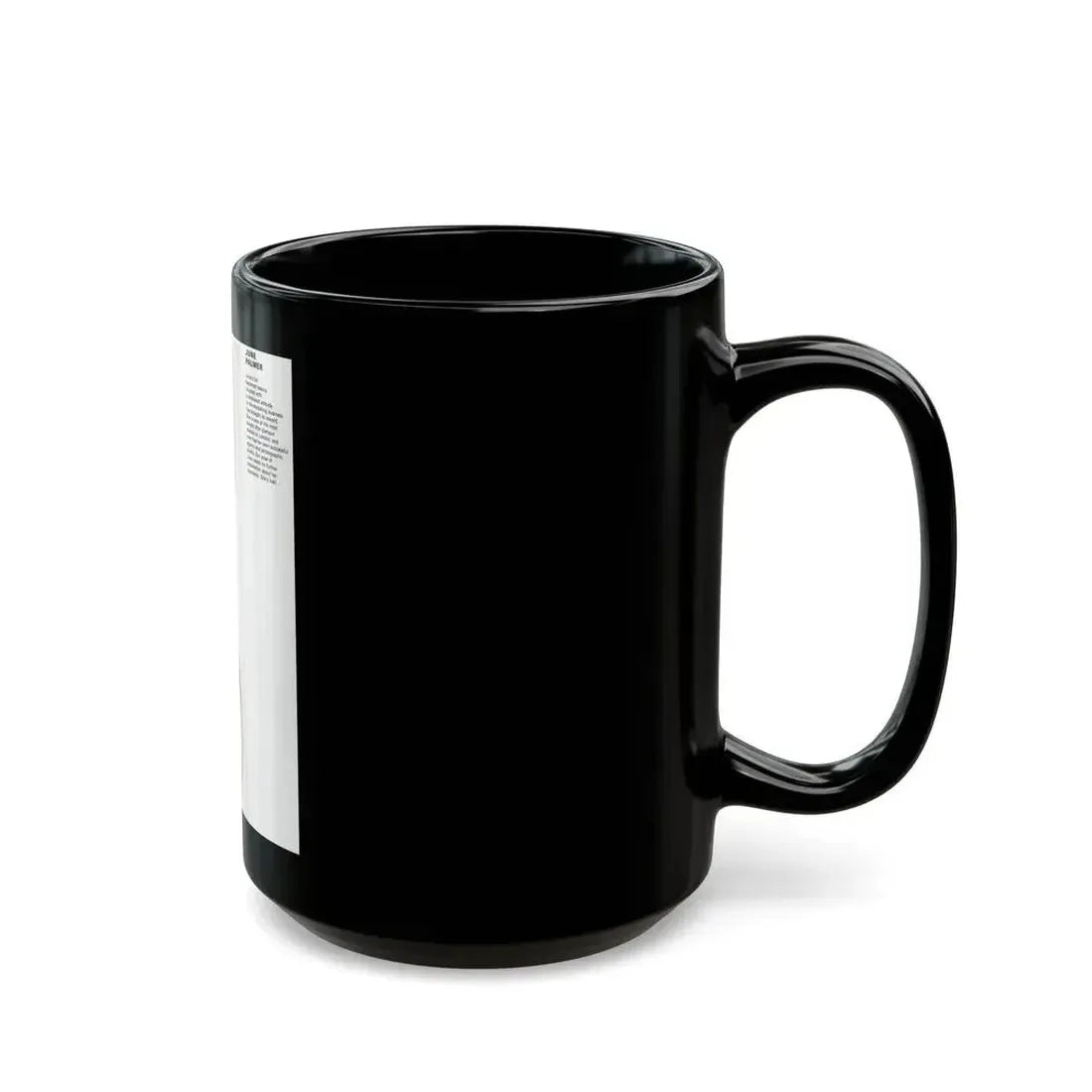 June Palmer #138 - Nude Magazine Spread (Vintage Female Icon) Black Coffee Mug - Go Mug Yourself