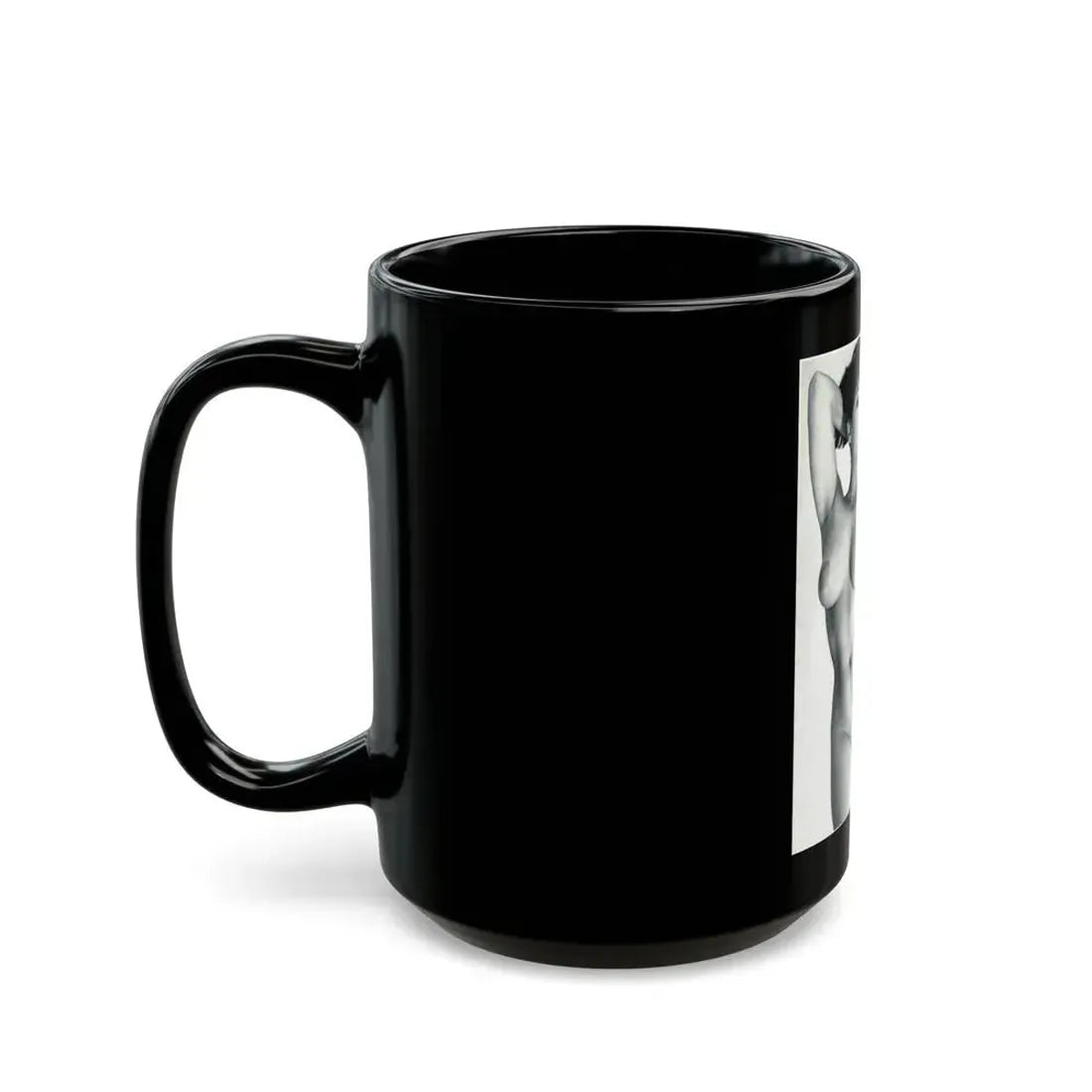 June Palmer #138 - Nude Magazine Spread (Vintage Female Icon) Black Coffee Mug - Go Mug Yourself