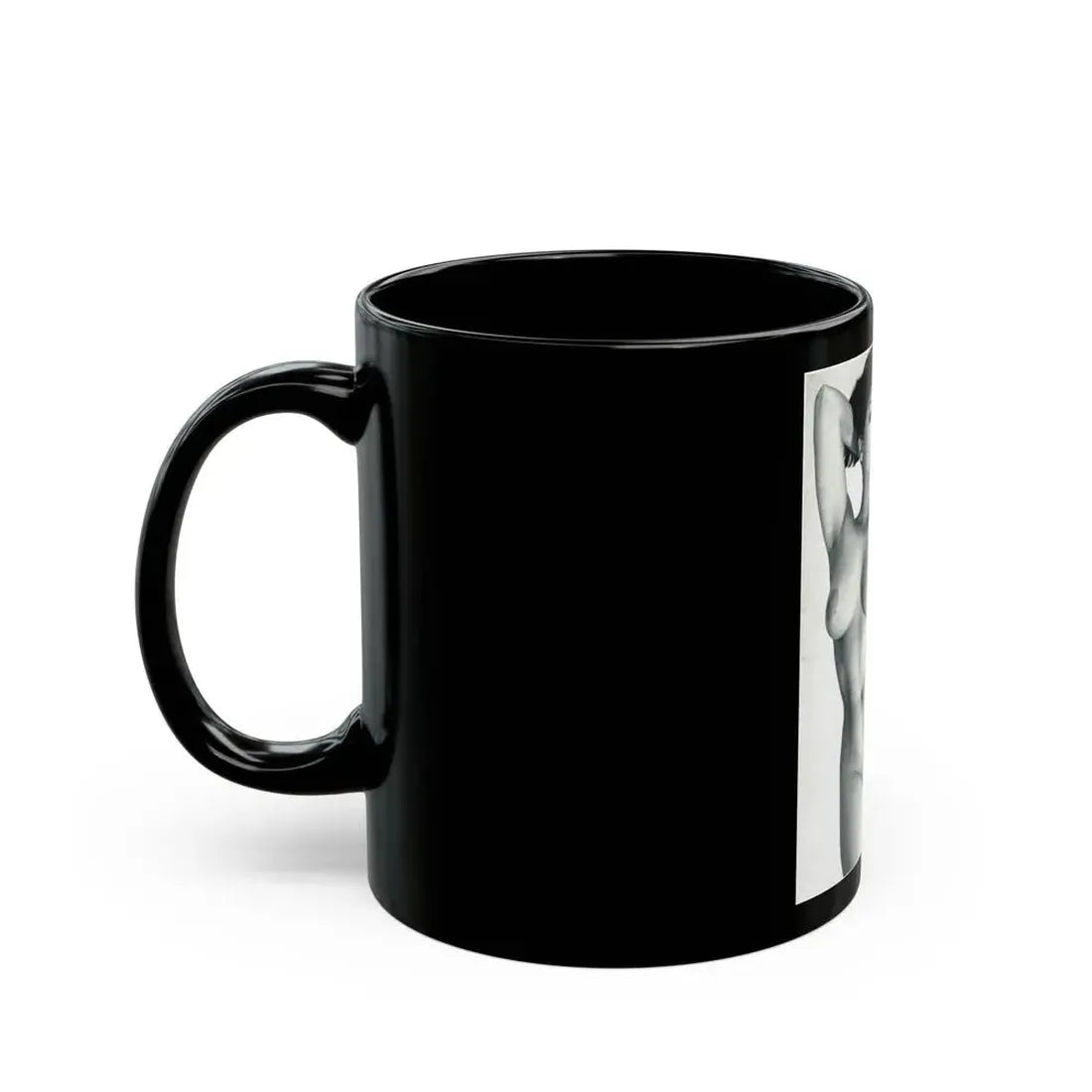 June Palmer #138 - Nude Magazine Spread (Vintage Female Icon) Black Coffee Mug - Go Mug Yourself