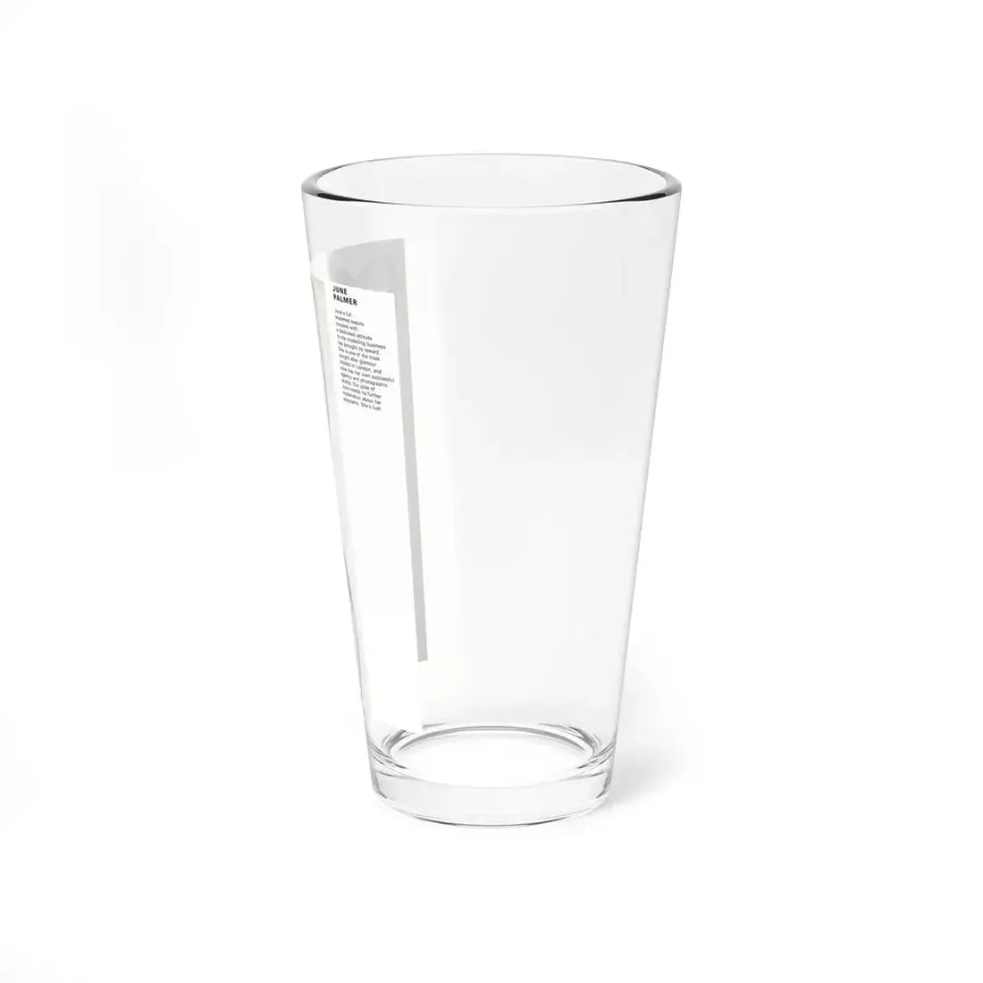 June Palmer #138 - Nude Magazine Spread (Vintage Female Icon) Pint Glass 16oz - Go Mug Yourself