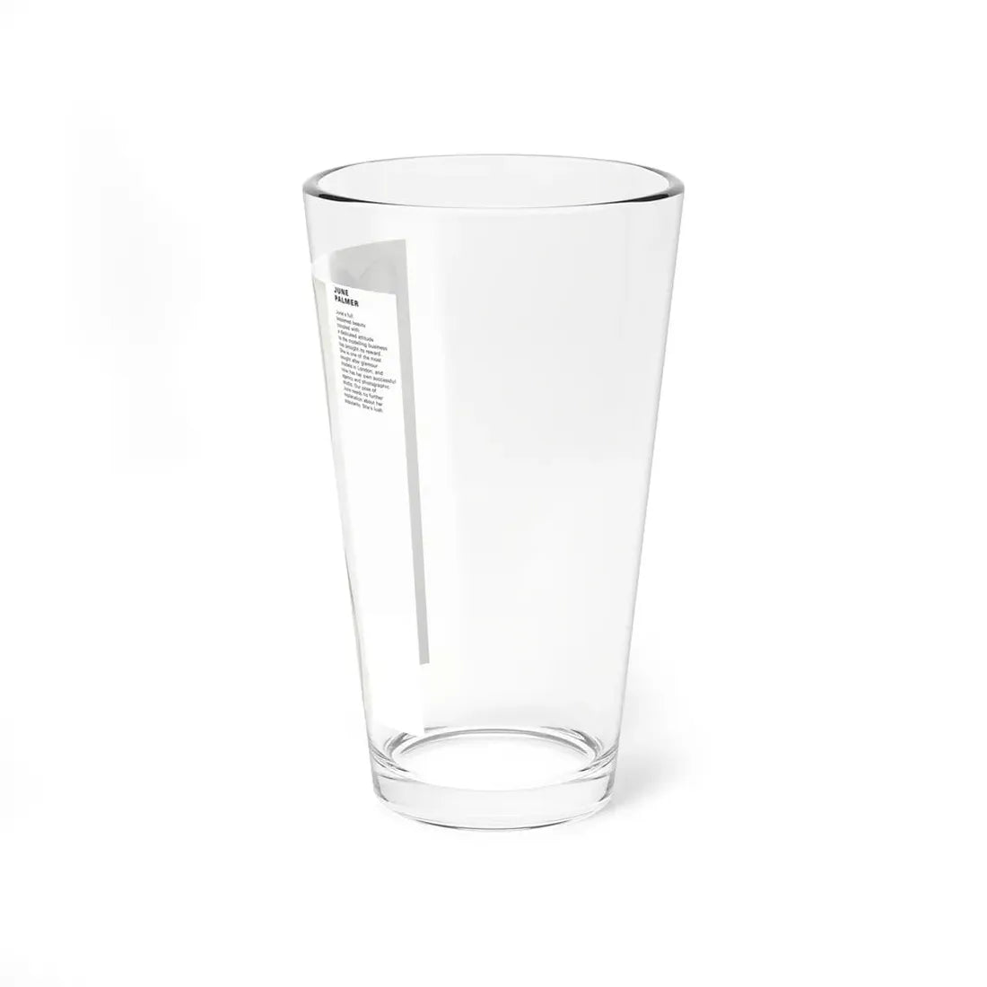 June Palmer #138 - Nude Magazine Spread (Vintage Female Icon) Pint Glass 16oz - Go Mug Yourself